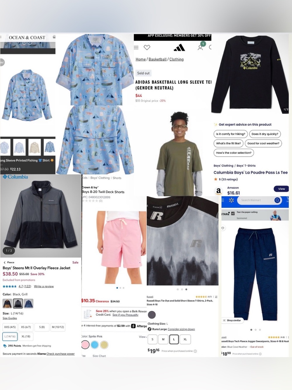 SIZE 14/16 BIG BOY’S 13 PIECE CASUAL CLOTHING BUNDLE - Picture 12 of 13